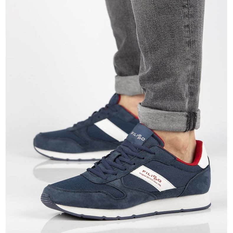 Lederschuhe Filippo MSP2117 / 21 Nv marineblau navy blau 1