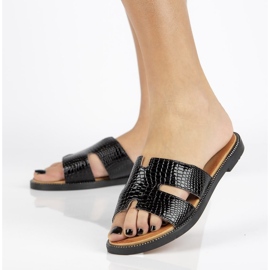 Filippo DK2100 / 21 Bk schwarze Hausschuhe 1