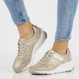 Ledersneaker Filippo DP2008 / 21 Gehen Sie golden 1