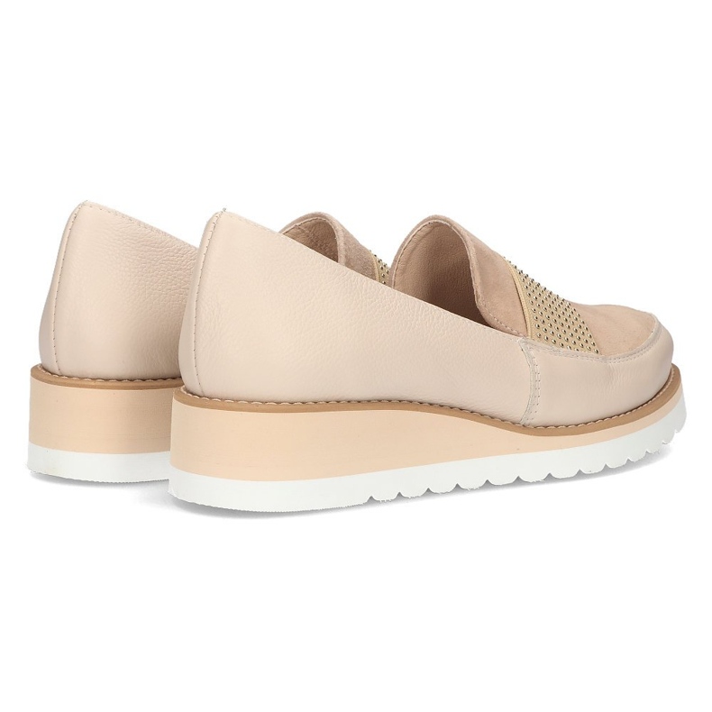 Lederschuhe Filippo 091 beige 1
