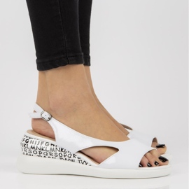 Sandalen auf dem Keil Filippo DS2315 / 21 Wh weiß 1