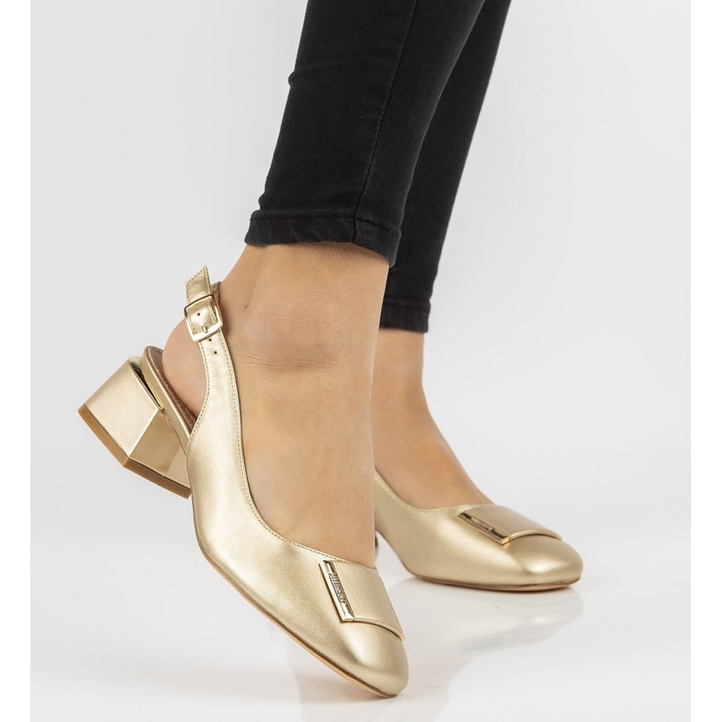 FILIPPO DP2086 / 21 Go Gold High Heels golden 1