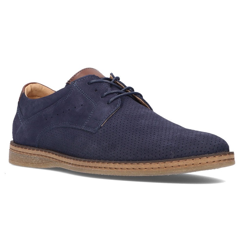 Lederschuhe Filippo 5452-1 marineblau navy blau 1