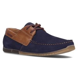 Lederschuhe Filippo 5329-2 marineblau 1