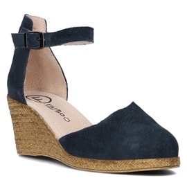 Ledersandalen Filippo DS1394 / 21 Nv marineblau 1