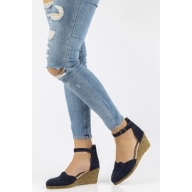 Ledersandalen Filippo DS1394 / 21 Nv marineblau 2