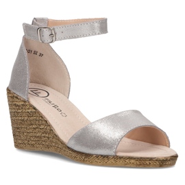 Ledersandalen Filippo DS2137 / 21 Si silber 1