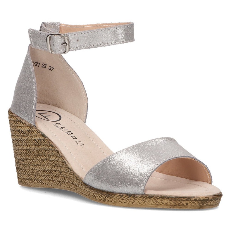 Ledersandalen Filippo DS2137 / 21 Si silber 1