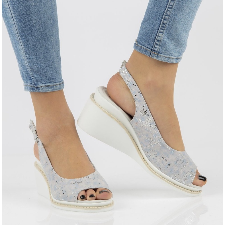 Ledersandalen Filippo DS2150 / 21 Si silber silber- 1