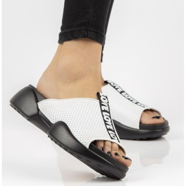 Lederhausschuhe Filippo DK2168 / 21 Wh weiß 1