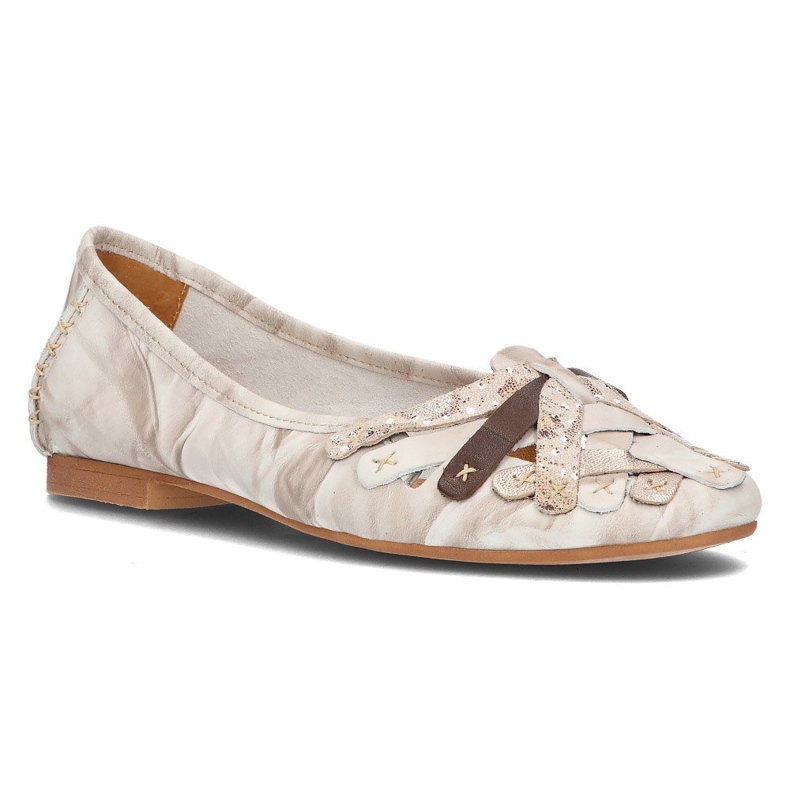 Lederballerinas Filippo 01358 beige 1