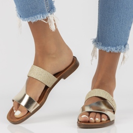 Lederhausschuhe Filippo 40 260 Gold golden 1