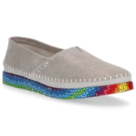 Lederschuhe Filippo DP1213 / 21 Si Silber 1