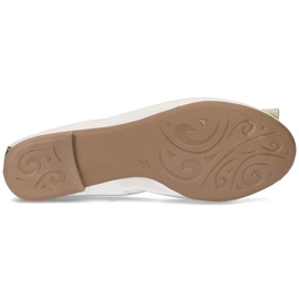 Leder Filippo 103 Ballerinas weiß 1