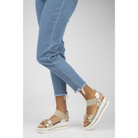 Ledersandalen Filippo 104 Gold golden 2