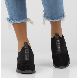 Lederturnschuhe Filippo DP1689 / 21 Bk Bk Schwarz 2