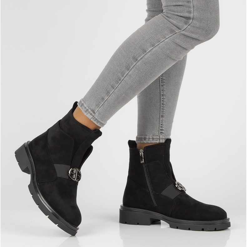 Schwarze Filippo DBT3330 / 21 Bk Stiefel 2