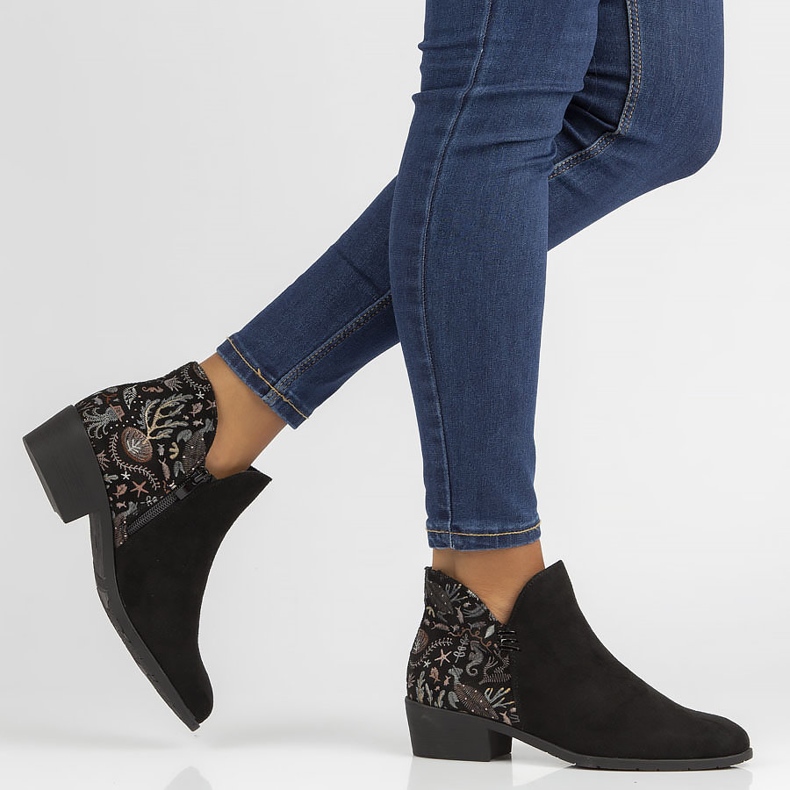 Filippo DBT1475 / 21 Bk schwarze Stiefel mehrfarbig 2