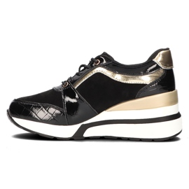 Lederturnschuhe Filippo DP3167 / 21 Bk schwarz 1