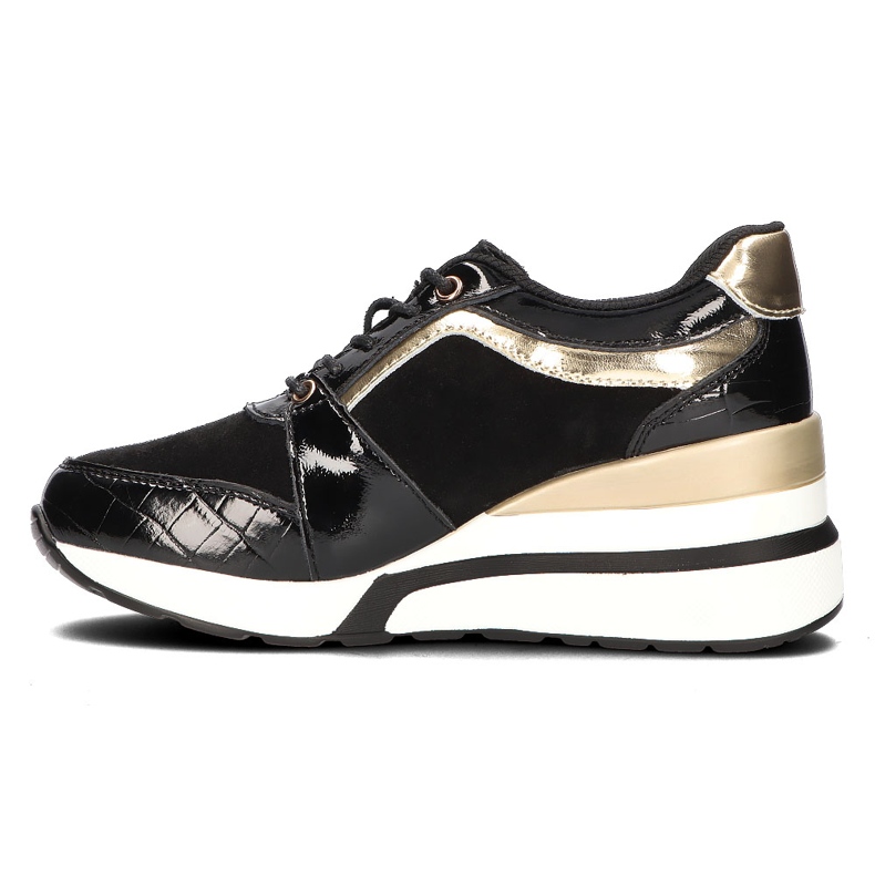 Lederturnschuhe Filippo DP3167 / 21 Bk schwarz 1