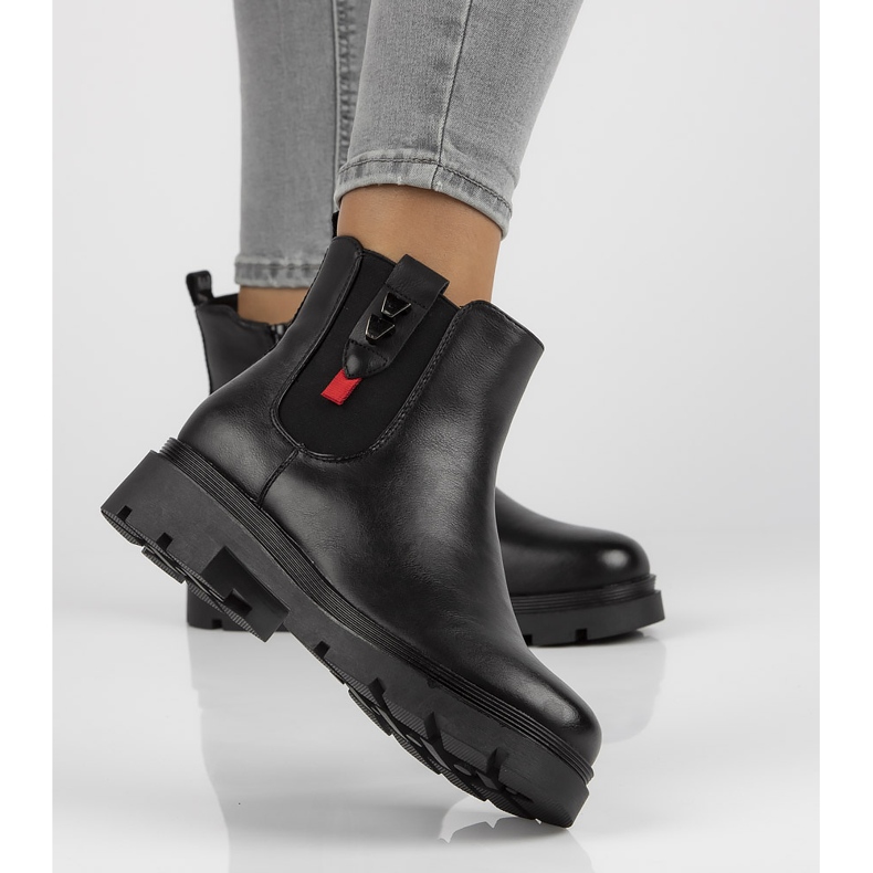 Schwarze Filippo DBT3085 / 21 Bk Stiefel 1