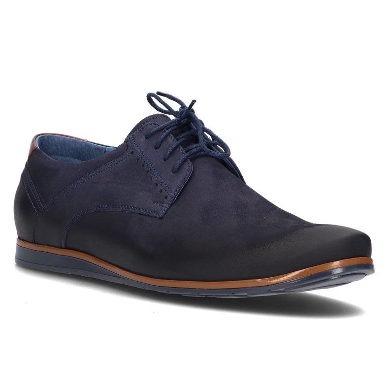 Lederschuhe Filippo 1757 marineblau navy blau 1