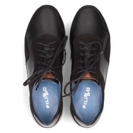 Lederschuhe Filippo 1755 schwarz 1