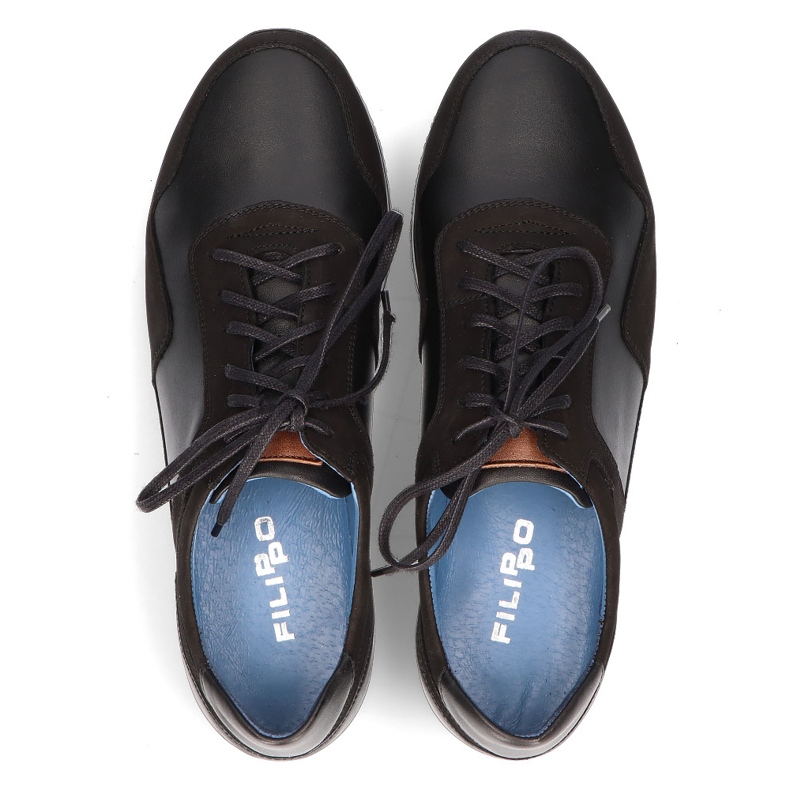 Lederschuhe Filippo 1755 schwarz 1