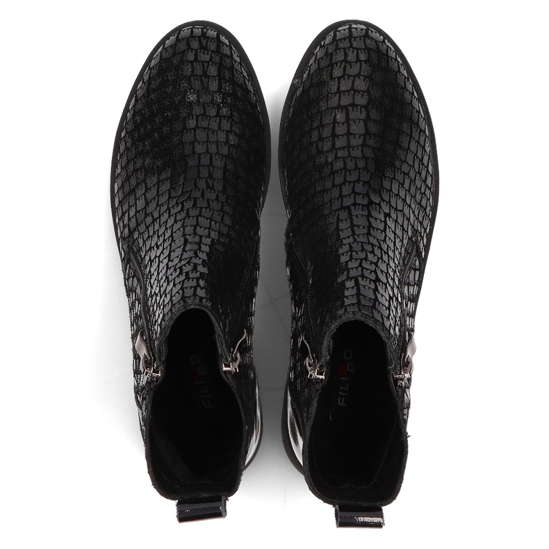 Schwarze Filippo DBT3208 / 21 Bk Stiefel 1