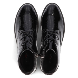 Schwarze Filippo DBT3207 / 21 Bk Stiefel 1