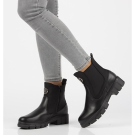 Schwarze Filippo DBT3050 / 21 Bk Stiefel 1