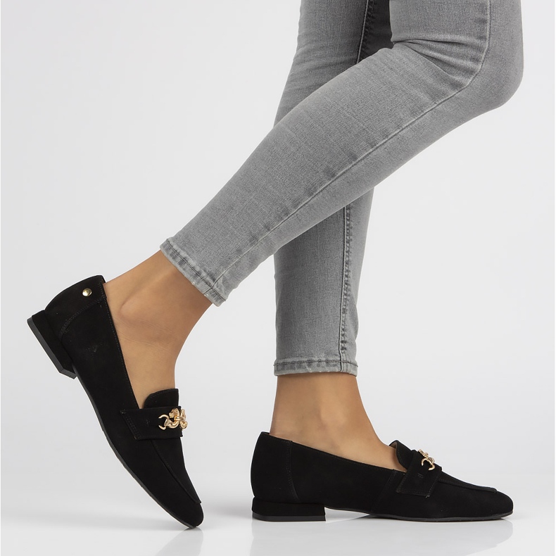 Leder-Slipper Filippo 05313 schwarz 2