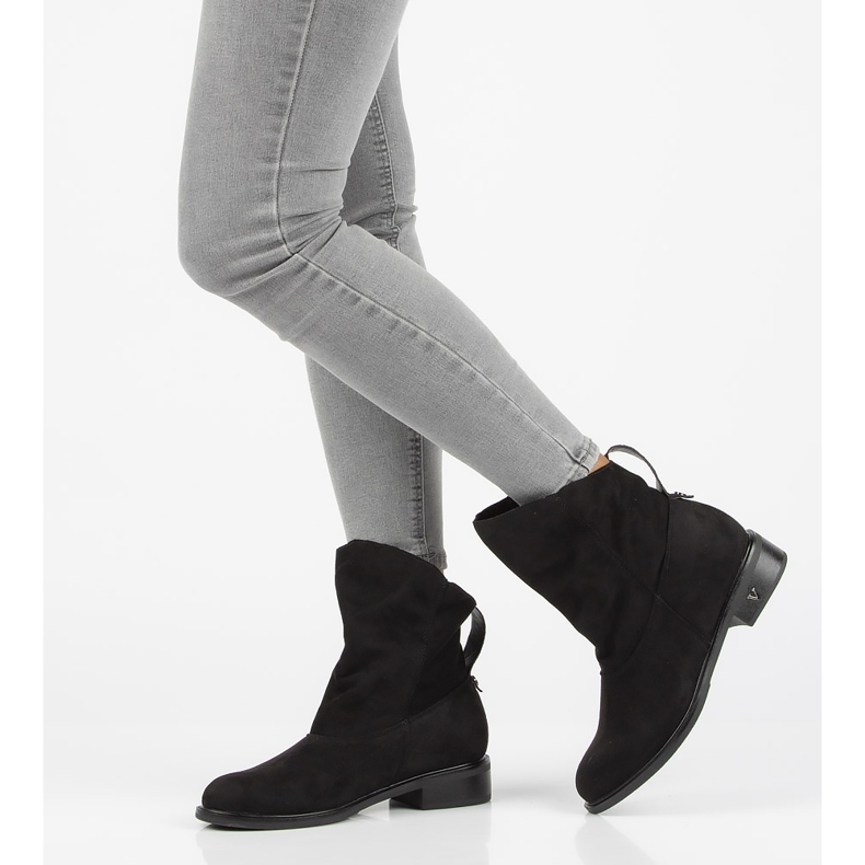 Schwarze Filippo DBT3049 / 21 Bk Stiefel 1