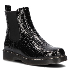 Schwarze Filippo DBT3055 / 21 Bk Stiefel 1