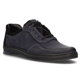 Lederschuhe Filippo 918 marineblau navy blau 1