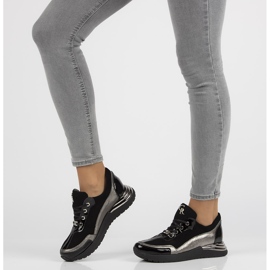 Lederturnschuhe Filippo 120 schwarz 1