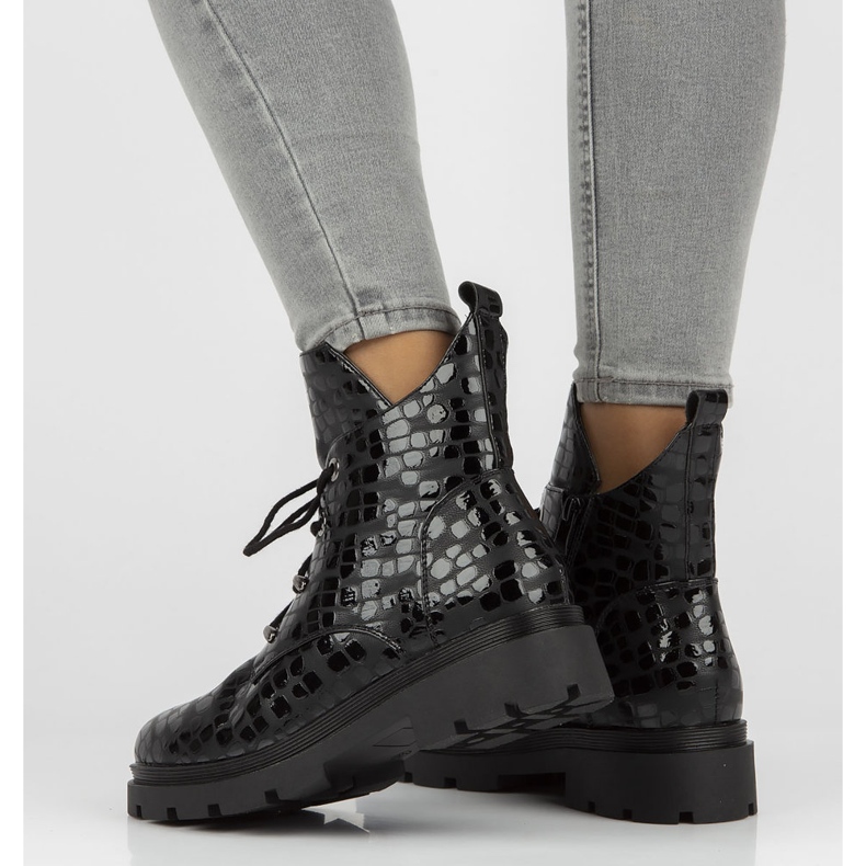 Schwarze Filippo DBT3071 / 21 Bk Stiefel 1