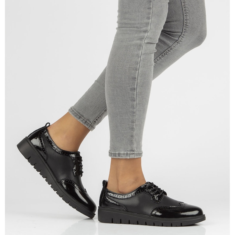 Lederschuhe Filippo DP3206 / 21 Bk schwarz 1