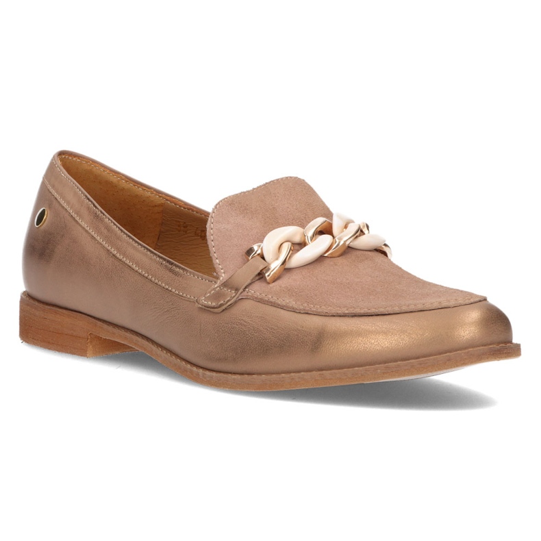 Lederhalbschuhe Filippo 4099B Beige 1