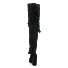 Betler Stiefel mit stylischer Bindung schwarz 2
