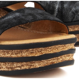 Filippo 513 Czarny Mazan Sandalen schwarz 2