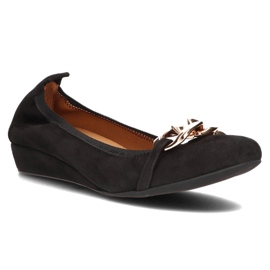 Leder Filippo 894 Ballerinas schwarz 1