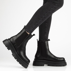 Schwarze Filippo DBT3002 / 21 Bk Stiefel 1