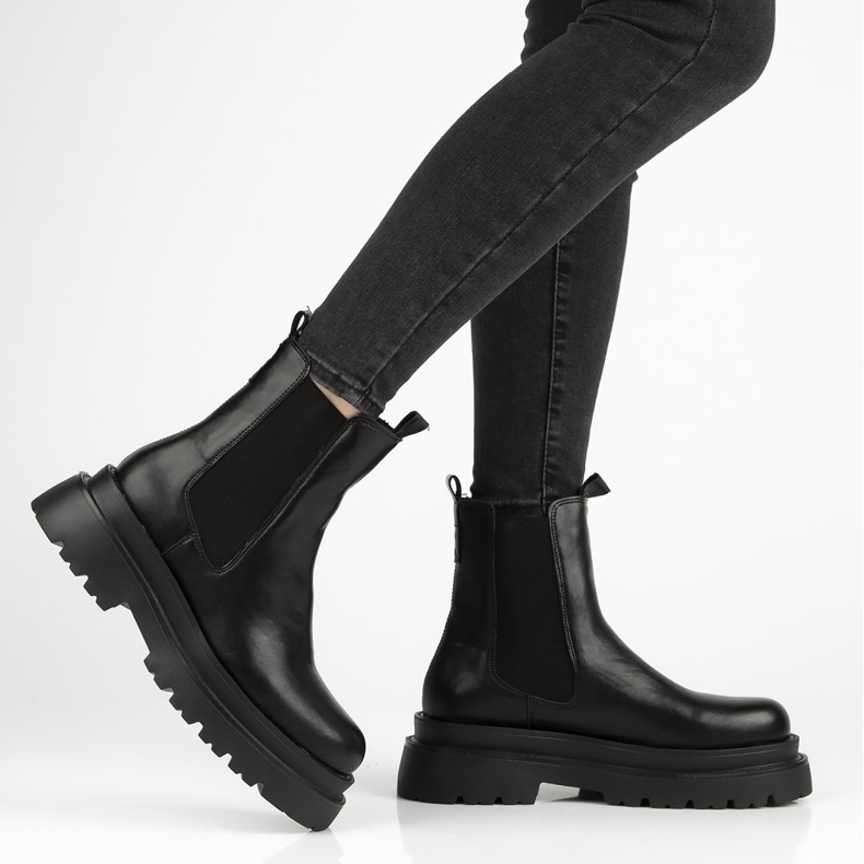 Schwarze Filippo DBT3002 / 21 Bk Stiefel 1