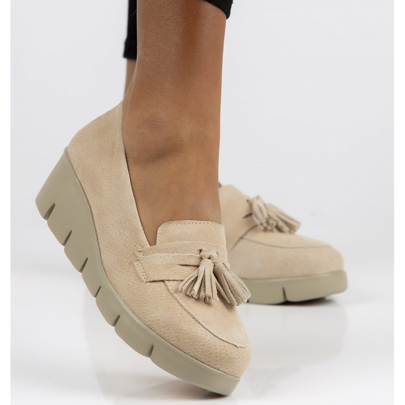 Lederschuhe Filippo DP3162 / 22 Beige sein 2