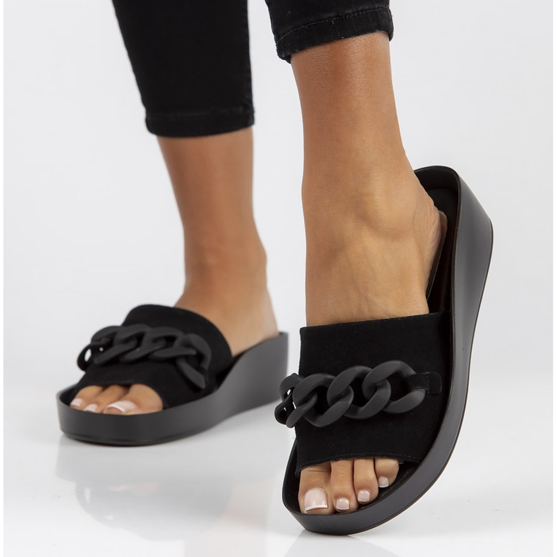 Lederhausschuhe Filippo DK3593 / 22 Bk schwarz 1