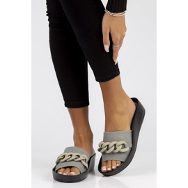 Lederhausschuhe Filippo DK3593 / 22 Gr grau 1