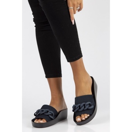 Lederhausschuhe Filippo DK3593 / 22 Nv marineblau navy blau 1