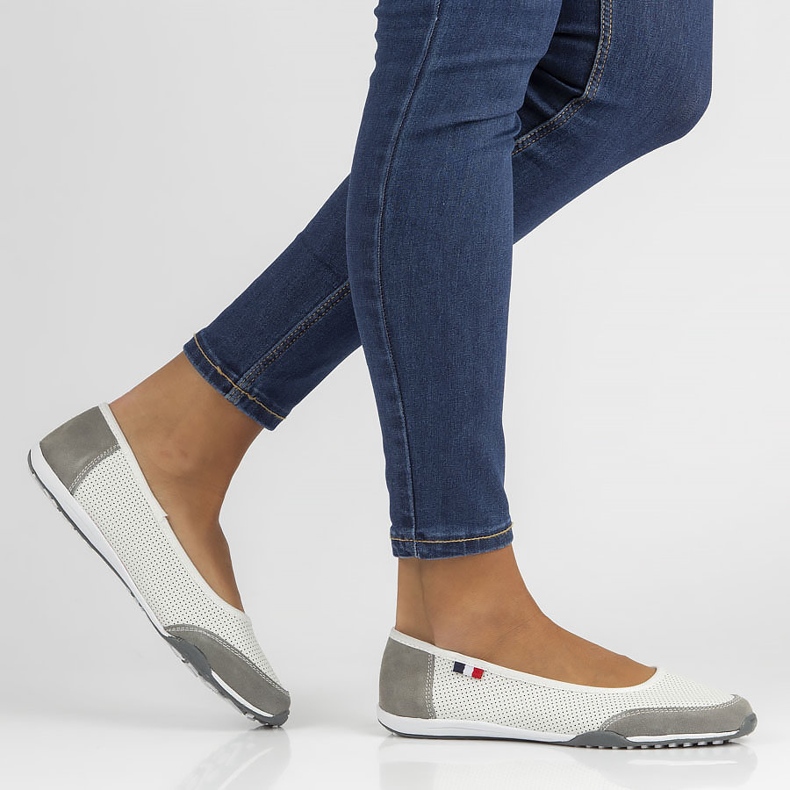 Lederschuhe Filippo DP142 / 22 Wh Gr weiß-grau 1