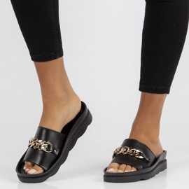 Lederhausschuhe Filippo DK3597 / 22 Bk schwarz 2